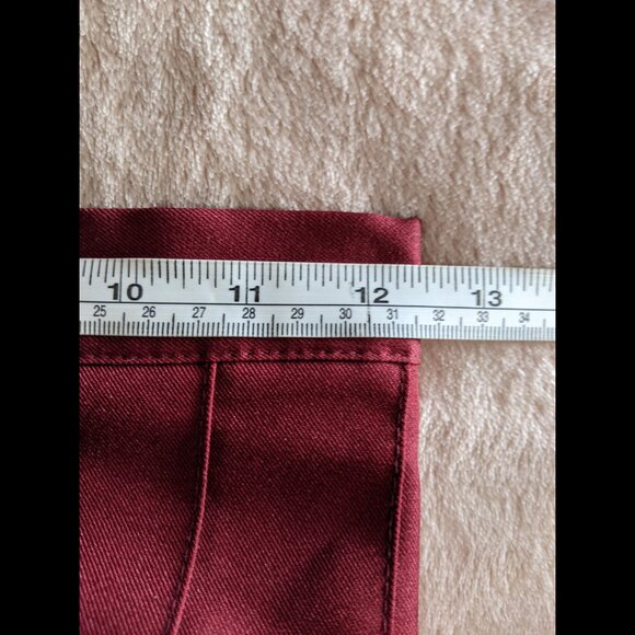 Red Pleated A-line Skirt - Picture 9 of 10